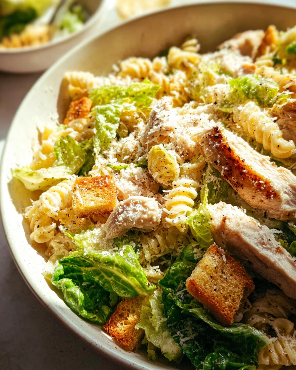 Chicken Caesar Pasta Salad