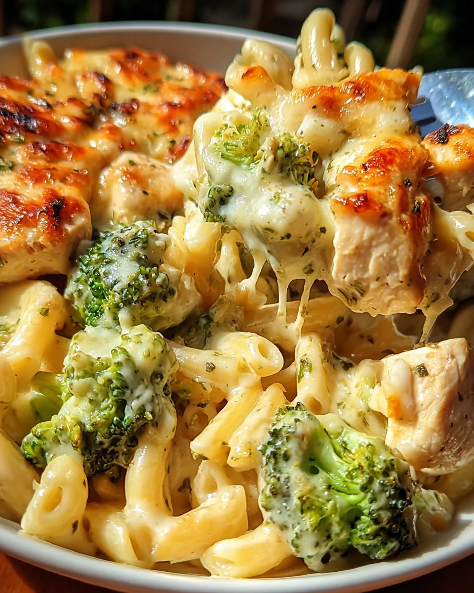 Chicken and Broccoli Alfredo Bake