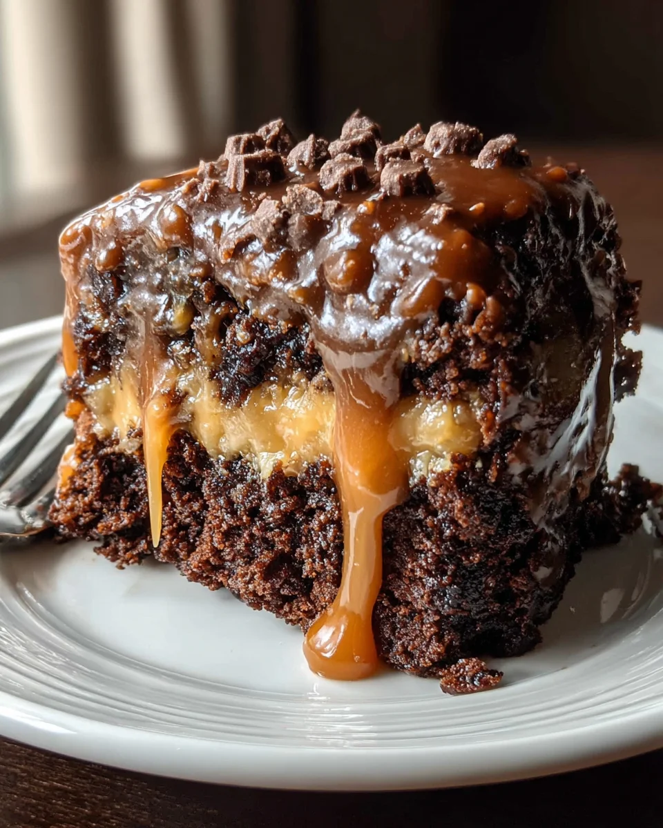 Chocolate Caramel Dump Cake Recipe