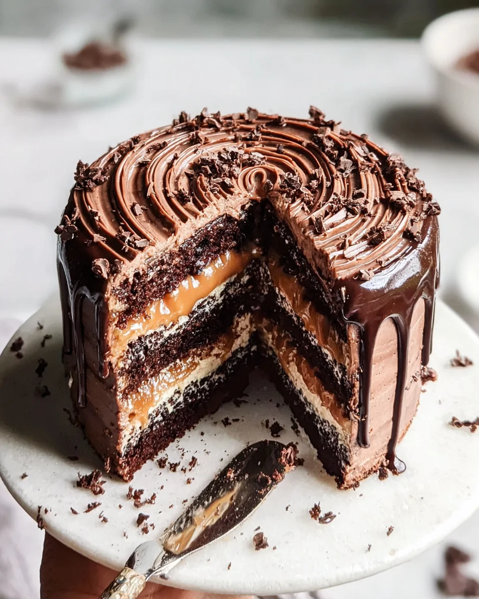 Chocolate Dulce de Leche Cake