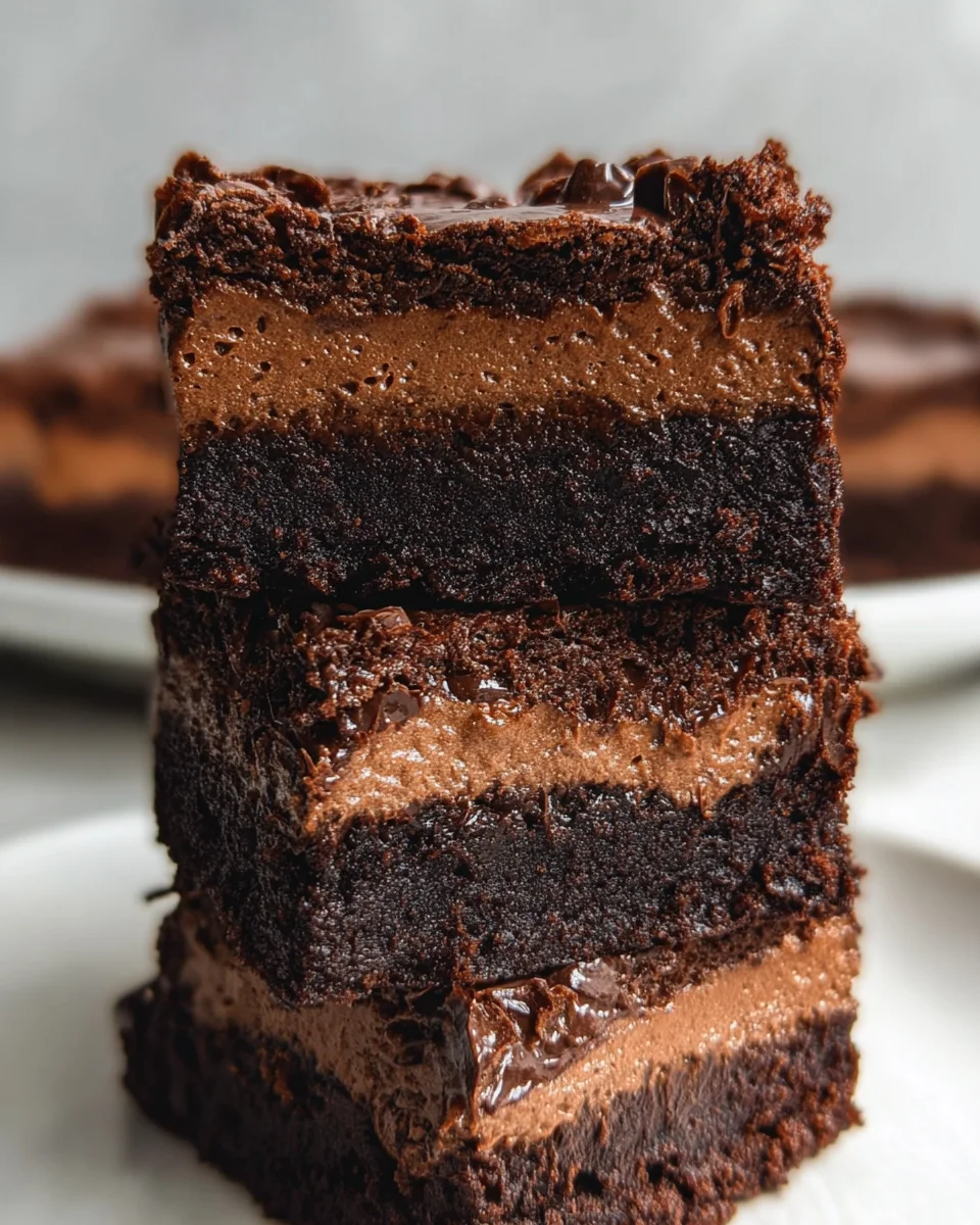 Chocolate Mousse Brownies Recipe