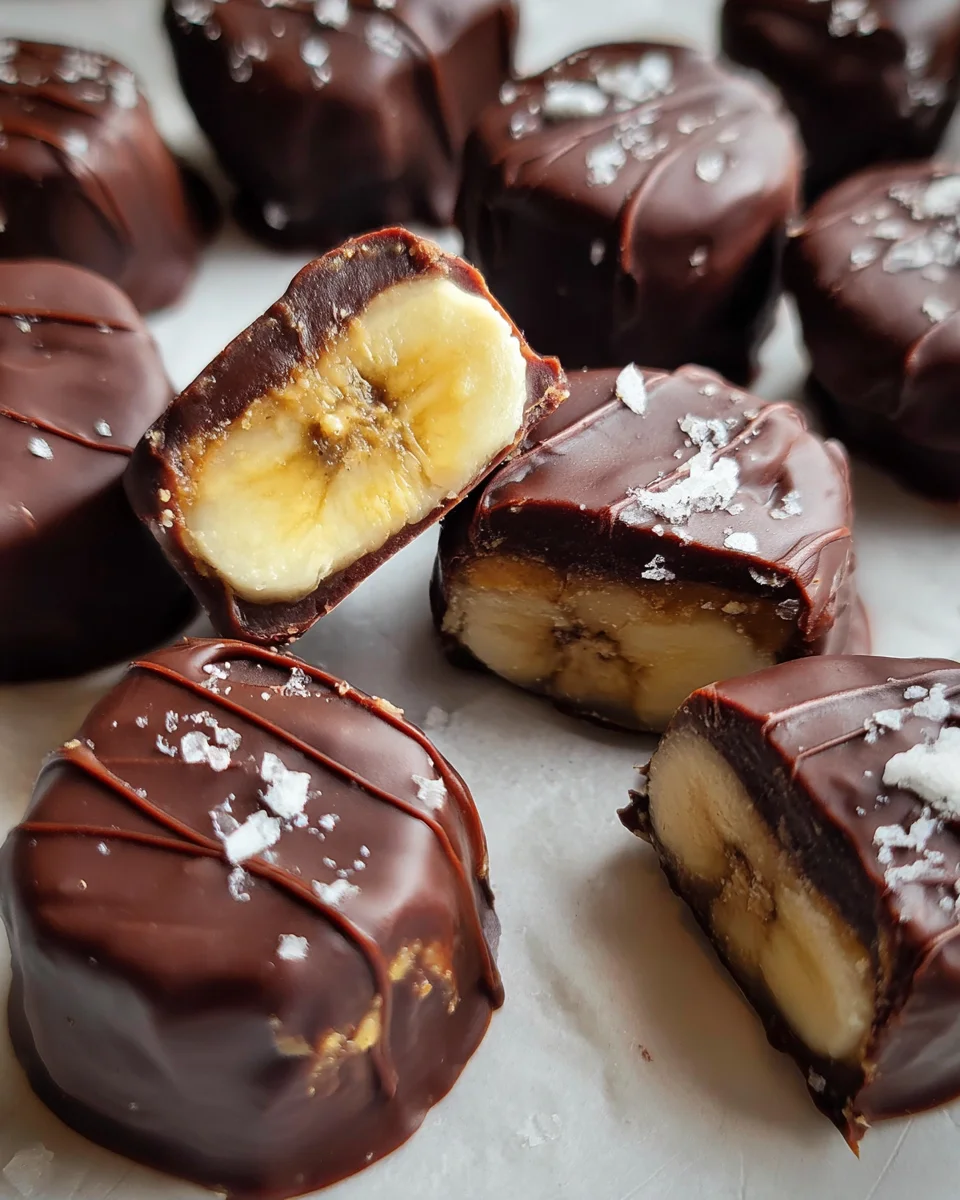 Chocolate Peanut Butter Banana Bites