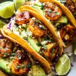 Cilantro Lime Shrimp Tacos with Creamy Slaw