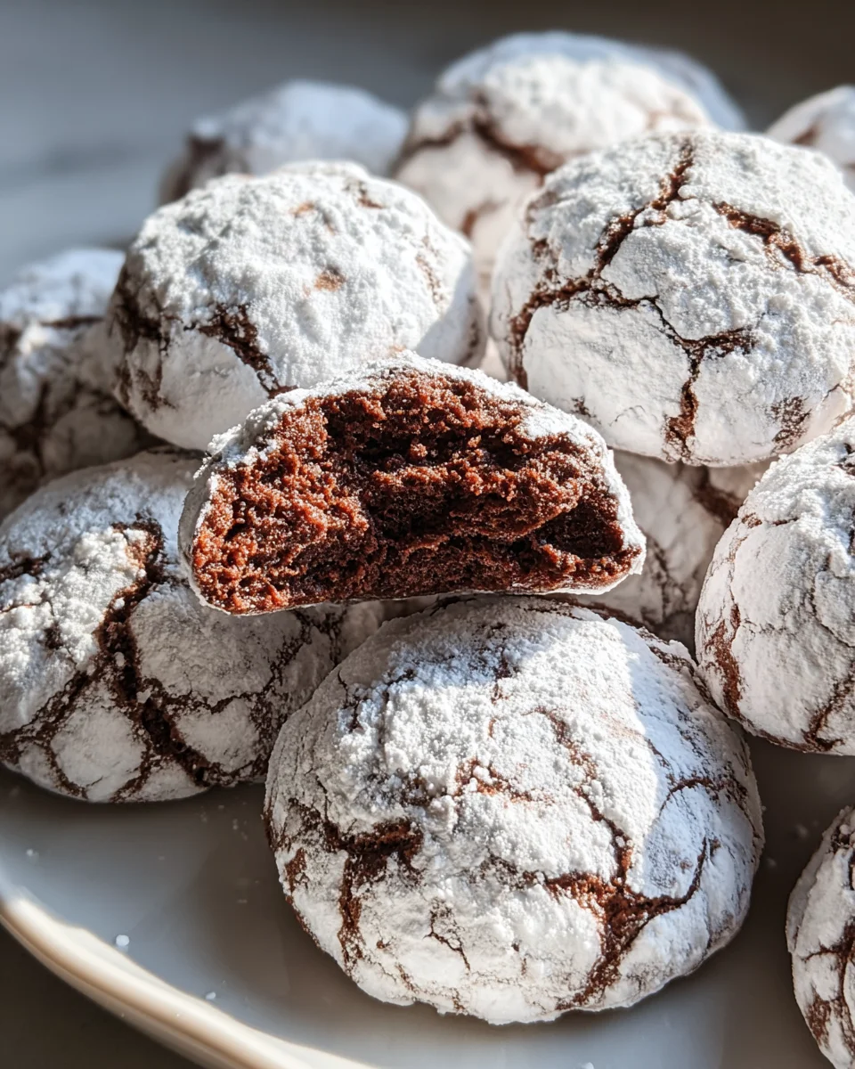 Classic Chocolate Snowball Cookies