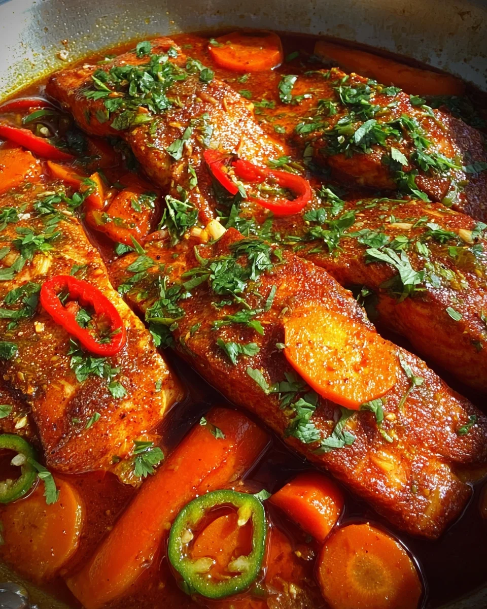 Classic Spicy Moroccan Fish in Rich Sauce