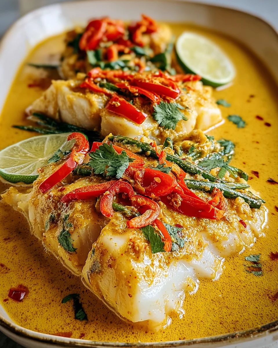 Coconut Curry Baked Cod
