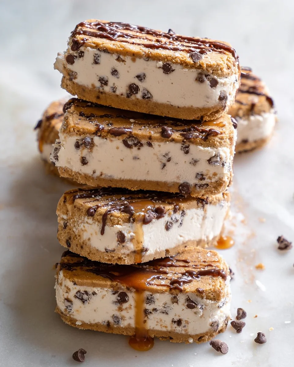 Cookie Dough Vegan Ice Cream Sandwiches (Easy + No-Bake!)