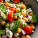 Cottage Cheese and Chickpeas Salad