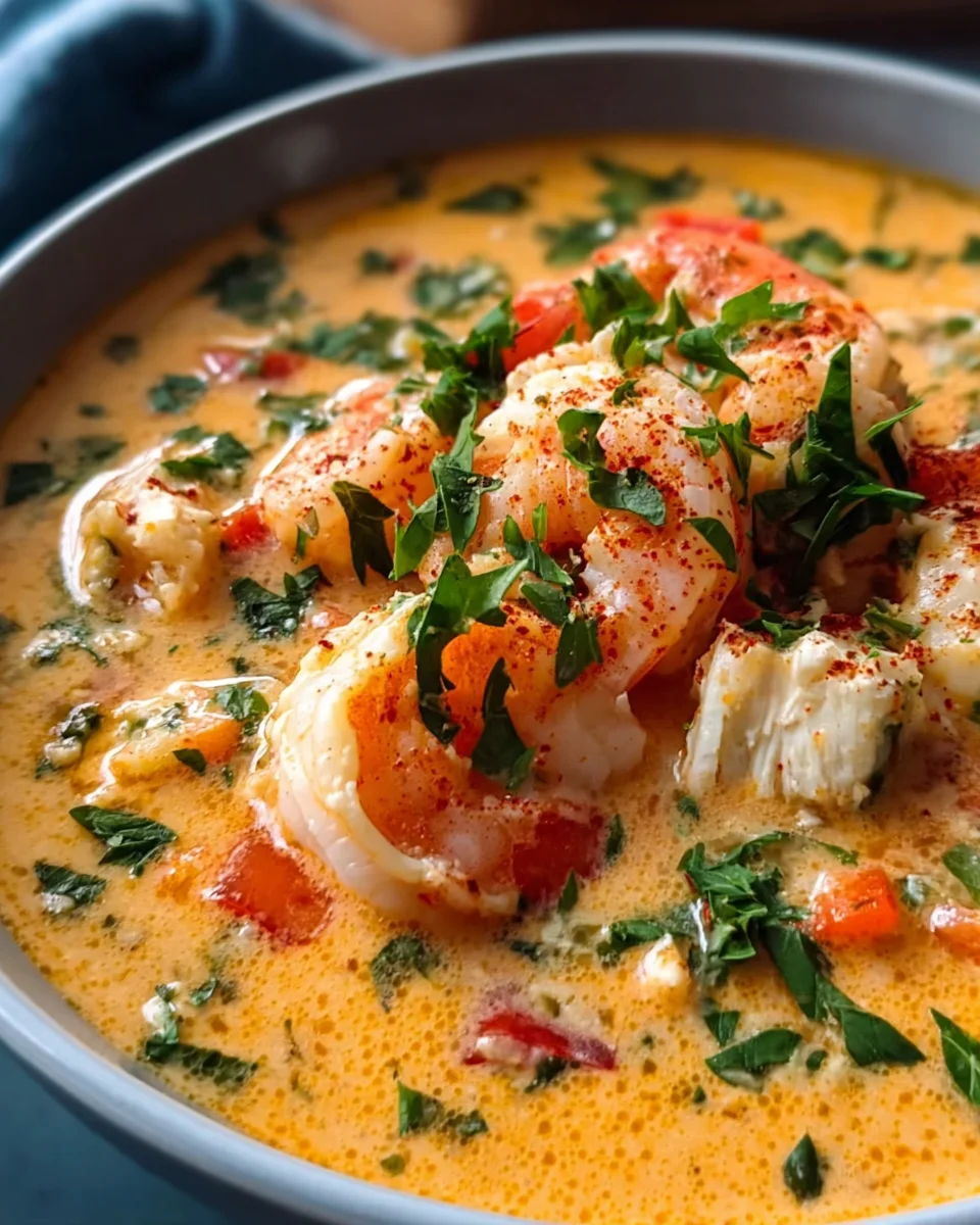 Crab and Shrimp Seafood Bisque