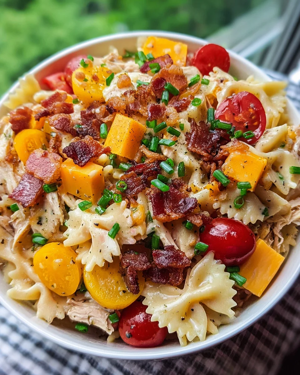 Crack Chicken Pasta Salad