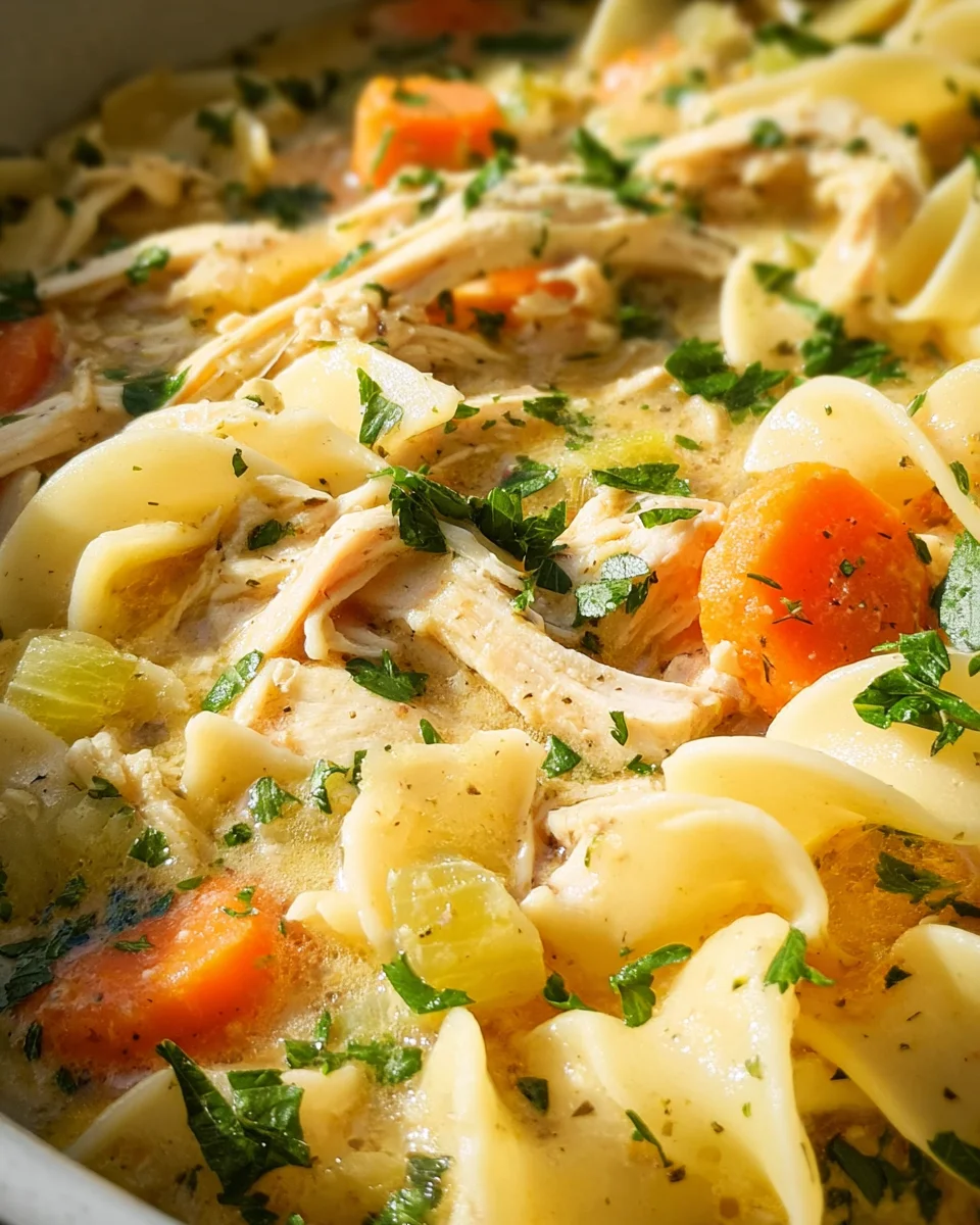 Creamy Chicken Noodle Soup Recipe 21 Creamy