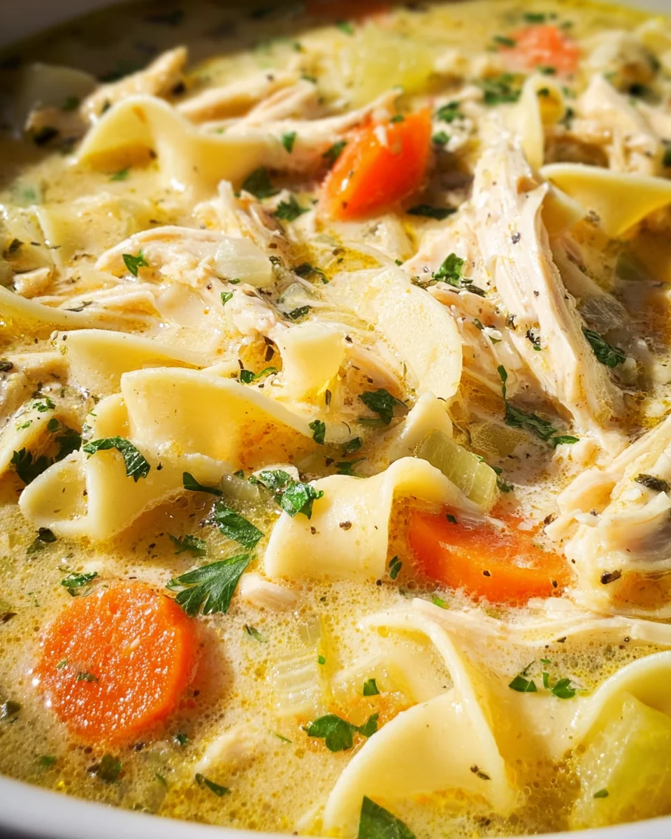 Creamy Chicken Noodle Soup Recipe 22 Creamy