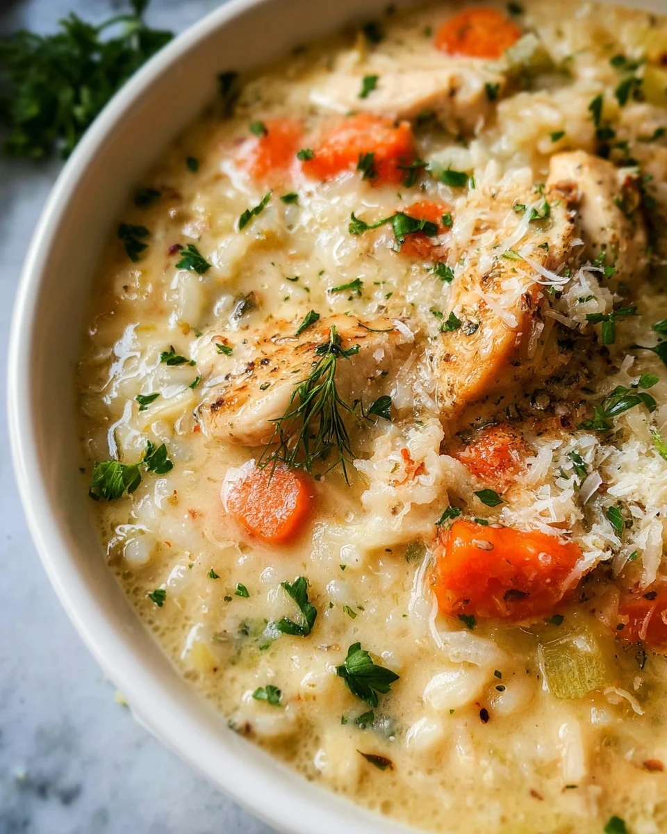 Creamy Chicken and Rice Soup