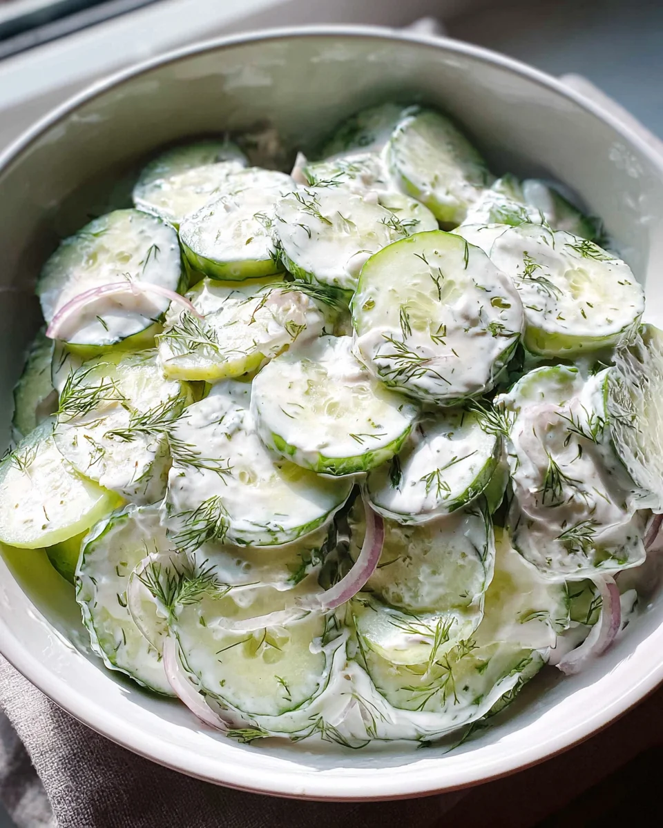 Creamy Cucumber Salad