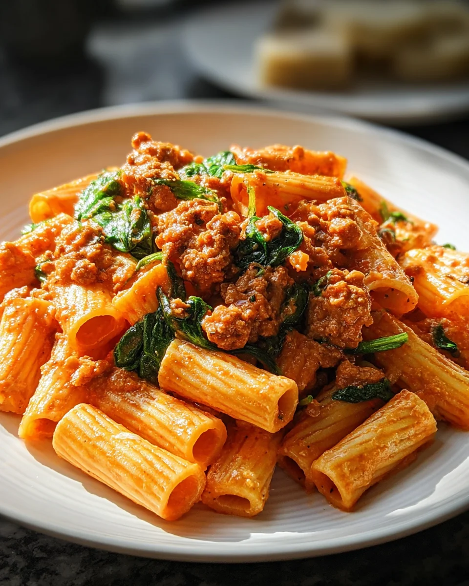 Creamy Sausage Rigatoni 22 Creamy