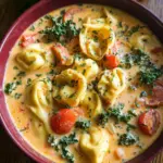 Creamy Tuscan Tortellini Soup