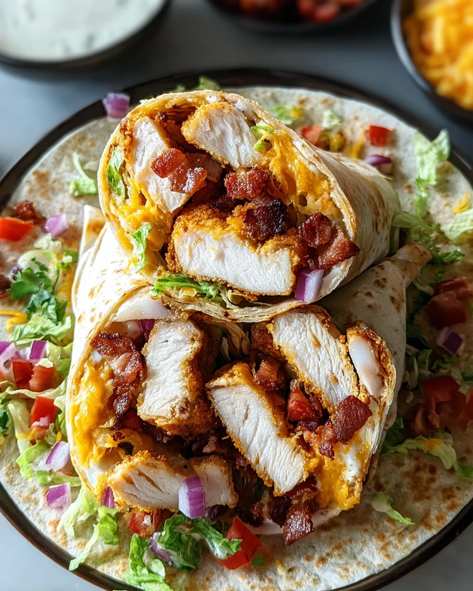 Crispy Chicken Bacon Ranch Wrap