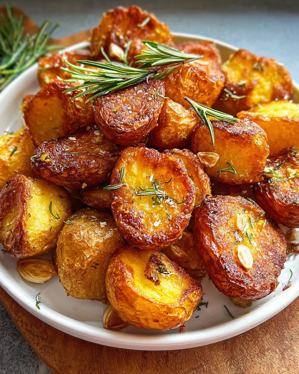 Crispy Roast Potatoes with Rosemary and Garlic - Whole30