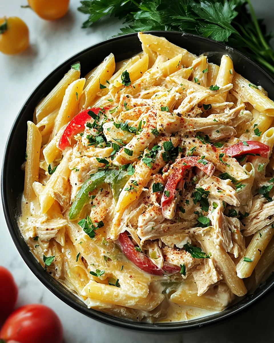 Crock Pot Creamy Cajun Chicken Pasta