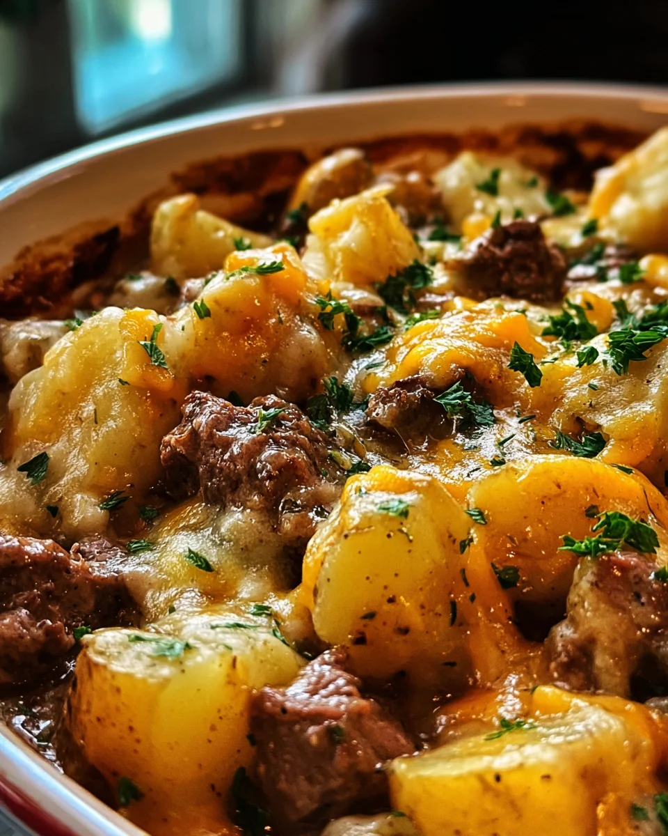 Crockpot Loaded Steak and Potato Bake Recipe 18 Crockpot