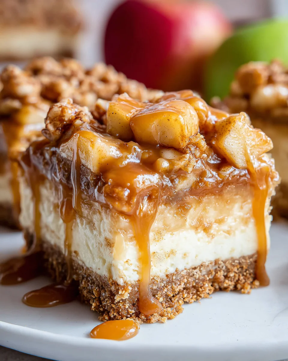 Easy Caramel Apple Cheesecake Bars 33 Easy