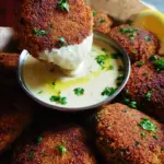 Easy Lentil Patties (with Lemon Tahini Dip)