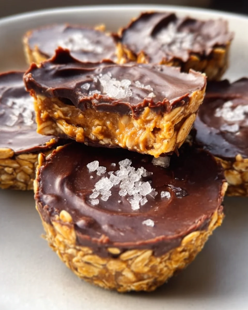 Easy No Bake Peanut Butter Oat Cups 17 Easy