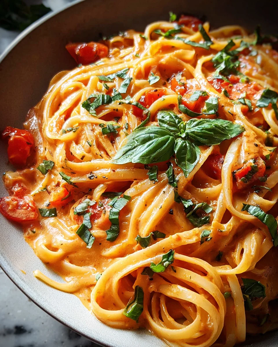 Easy One Pot Creamy Tomato Pasta