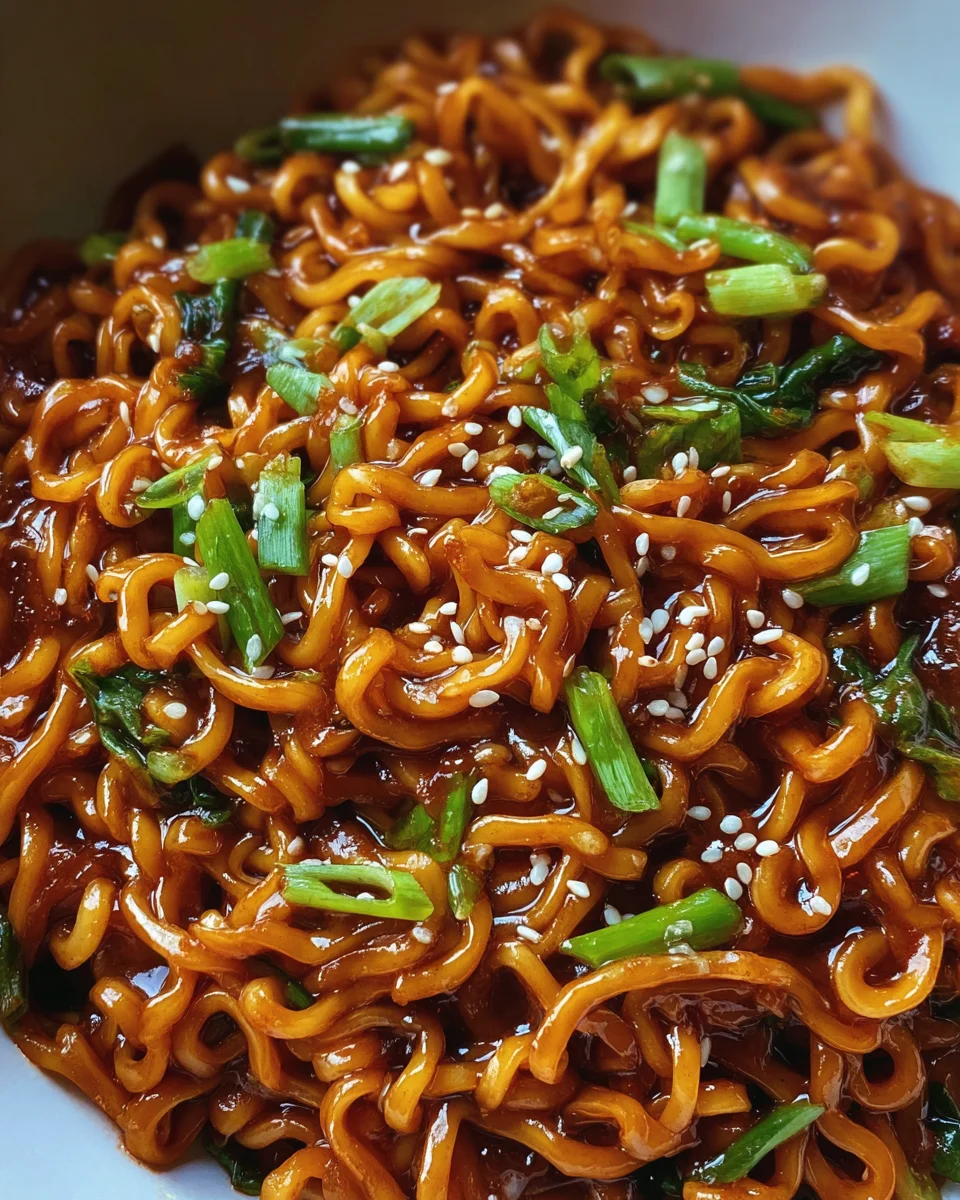 Easy Saucy Ramen Noodles