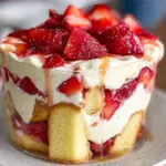 Easy Strawberry Trifle with Pound Cake
