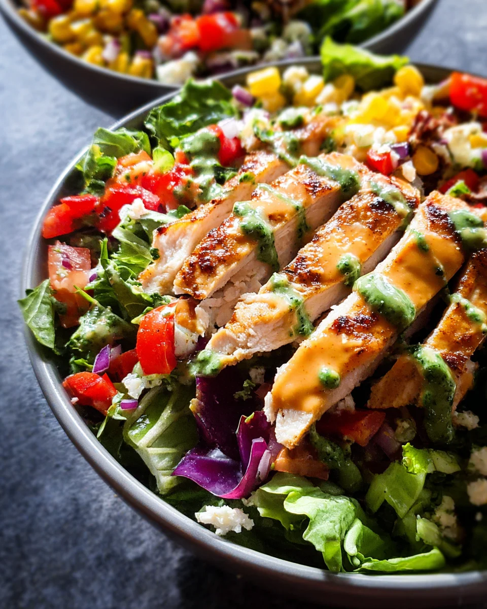 Fiesta Ranch Salad with Salsa Verde Chicken 13 Fiesta