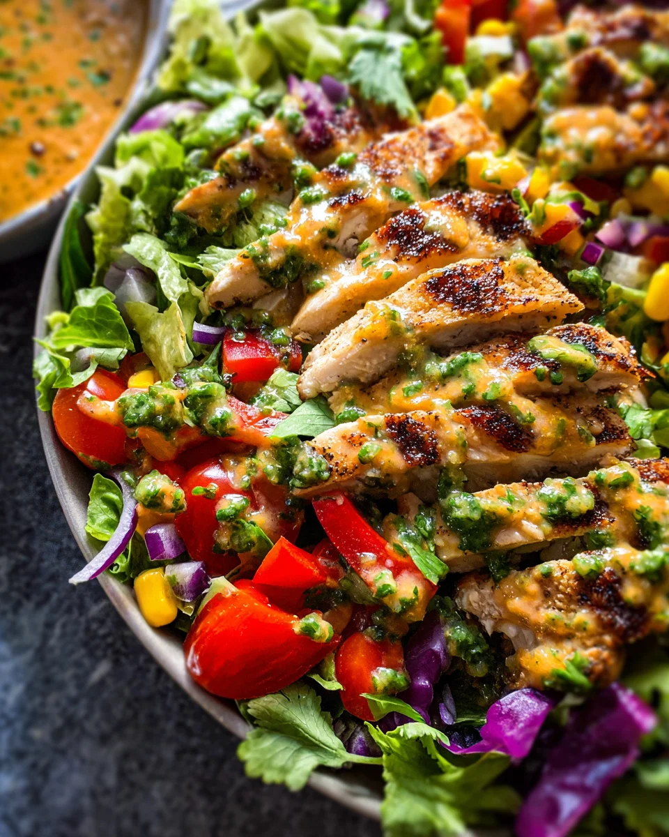 Fiesta Ranch Salad with Salsa Verde Chicken 14 Fiesta