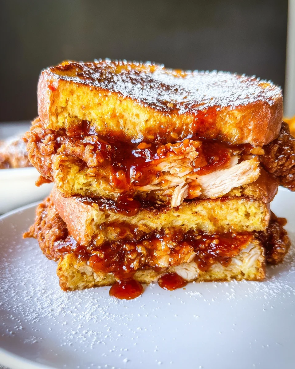 French Toast Fried Chicken Sandwich