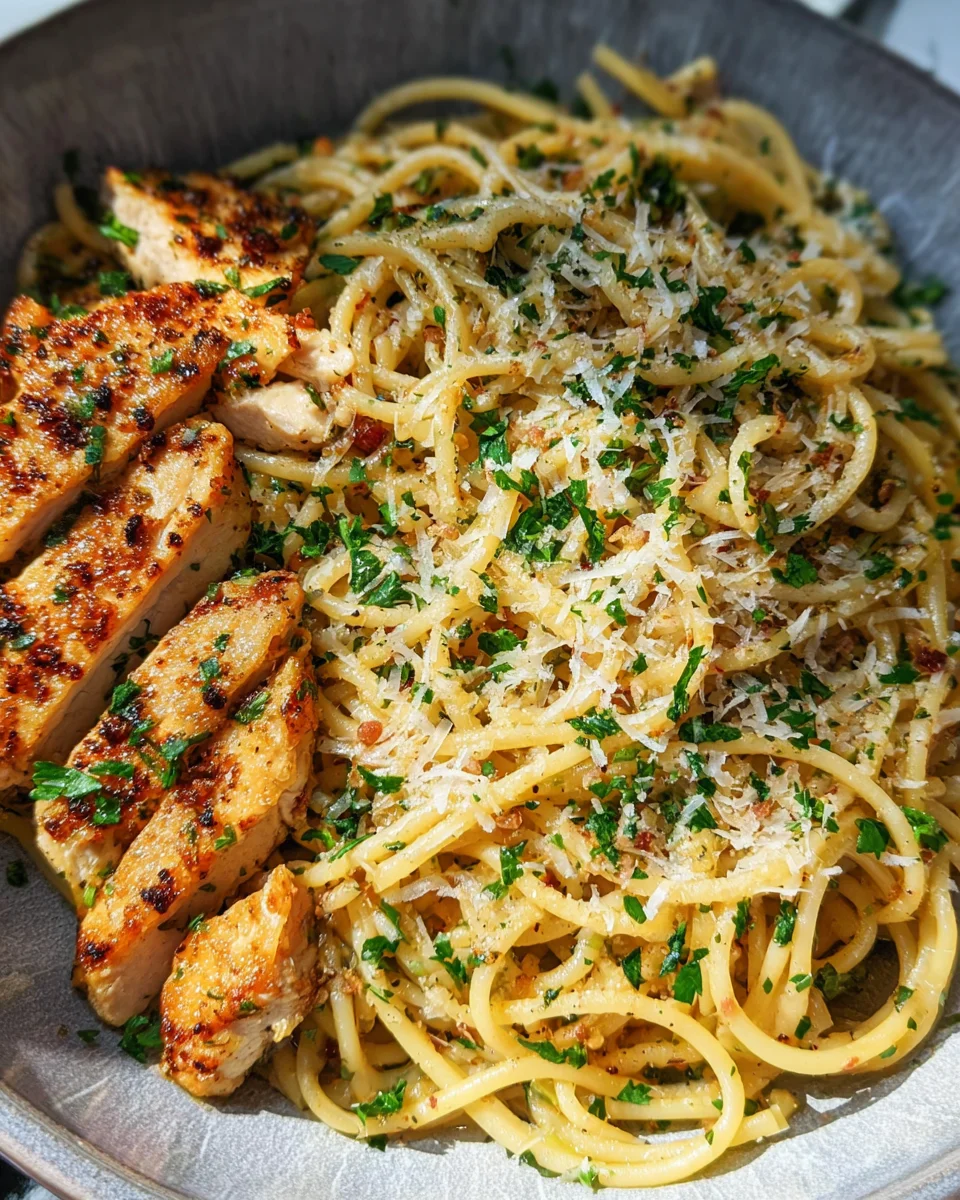 Garlic Butter Chicken Pasta