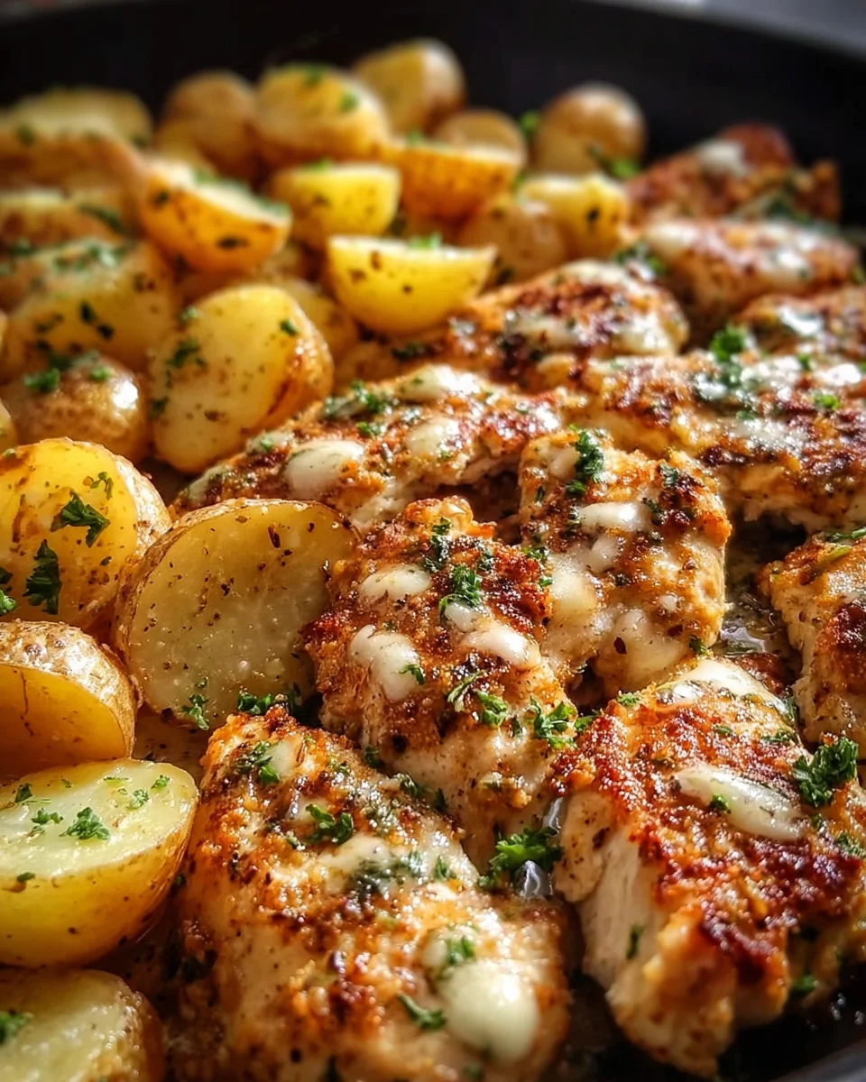 Garlic Parmesan Chicken and Potatoes (One-Pan Dinner) 20 Garlic