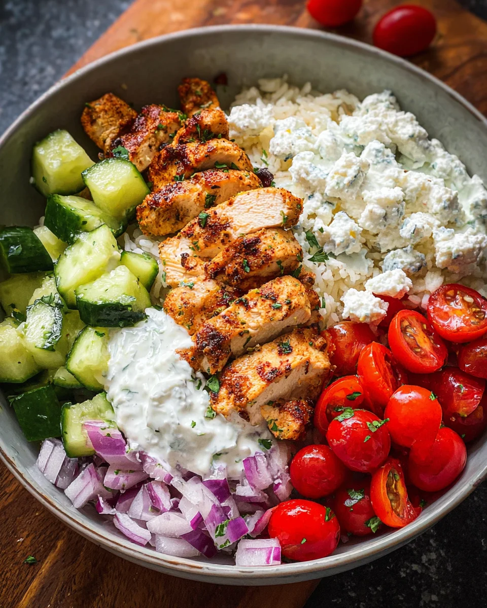 Greek Chicken Bowls