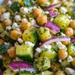 Herby Cucumber Salad with Feta and Chickpeas 22 Herby Cucumber Salad with Feta and Chickpeas