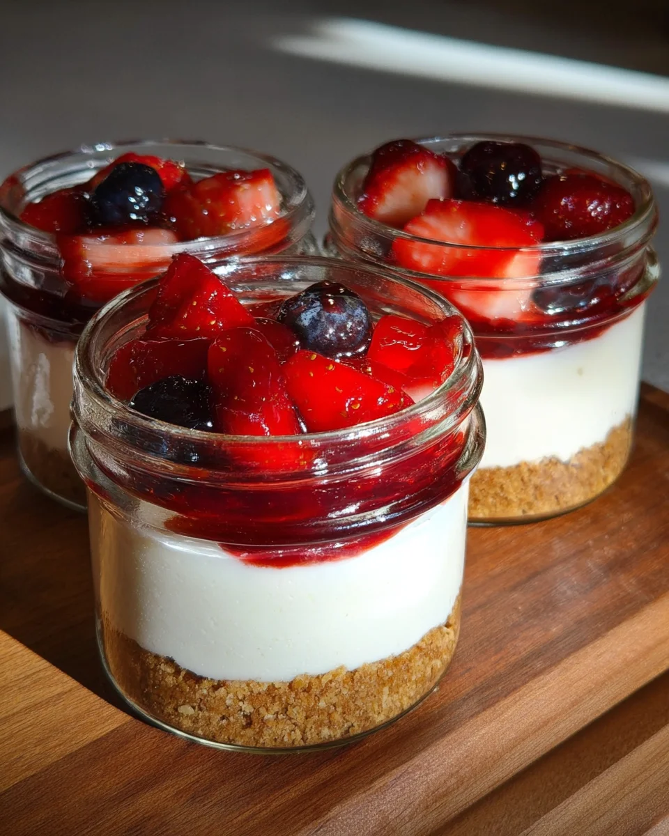 High Protein Cheesecake Jars