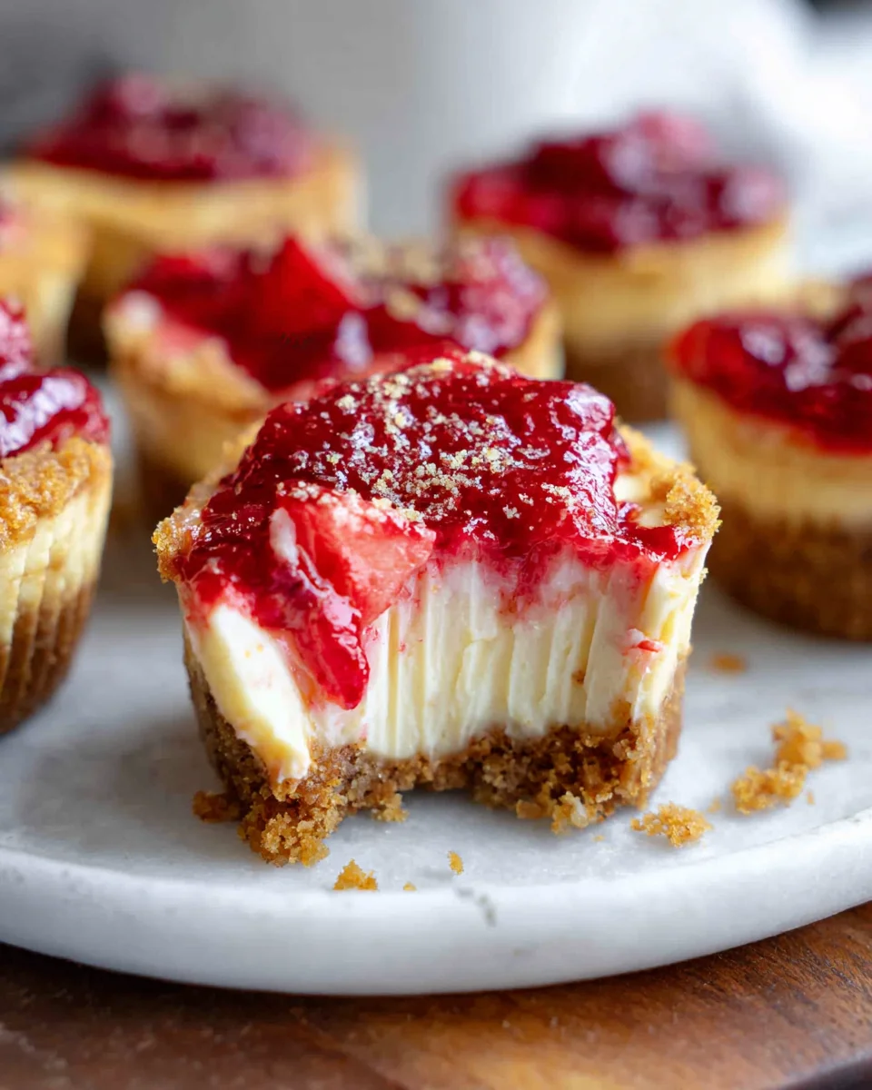 High Protein Healthy Strawberry Cheesecake Bites