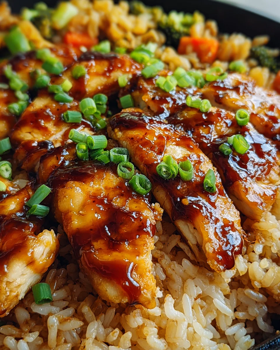 Honey BBQ Chicken Rice