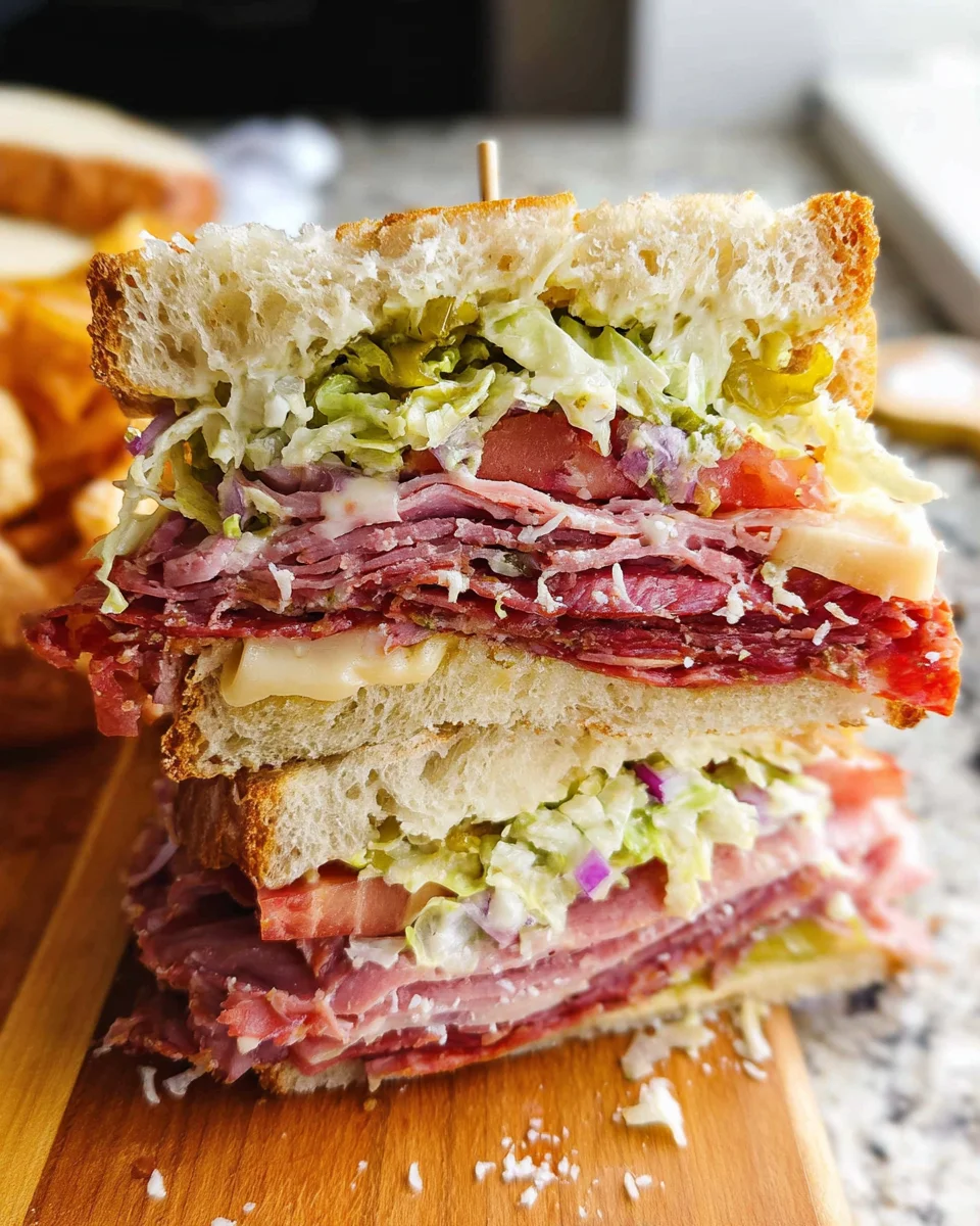 Italian Grinder Salad Sandwich (TikTok Viral Recipe)