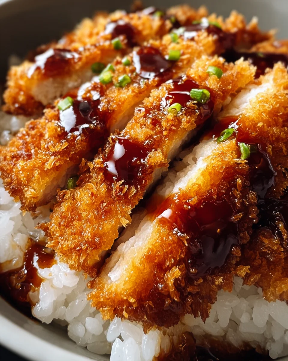 Japanese Katsu Bowls with Tonkatsu Sauce