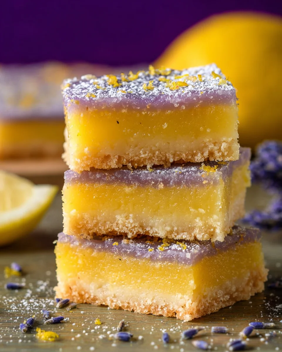 Lavender Lemon Bars