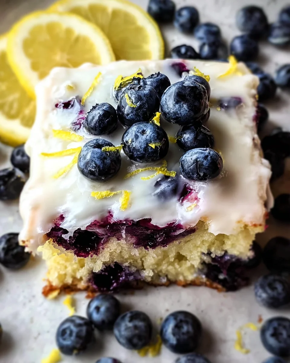 Lemon Blueberry Sheet Cake 19 Lemon