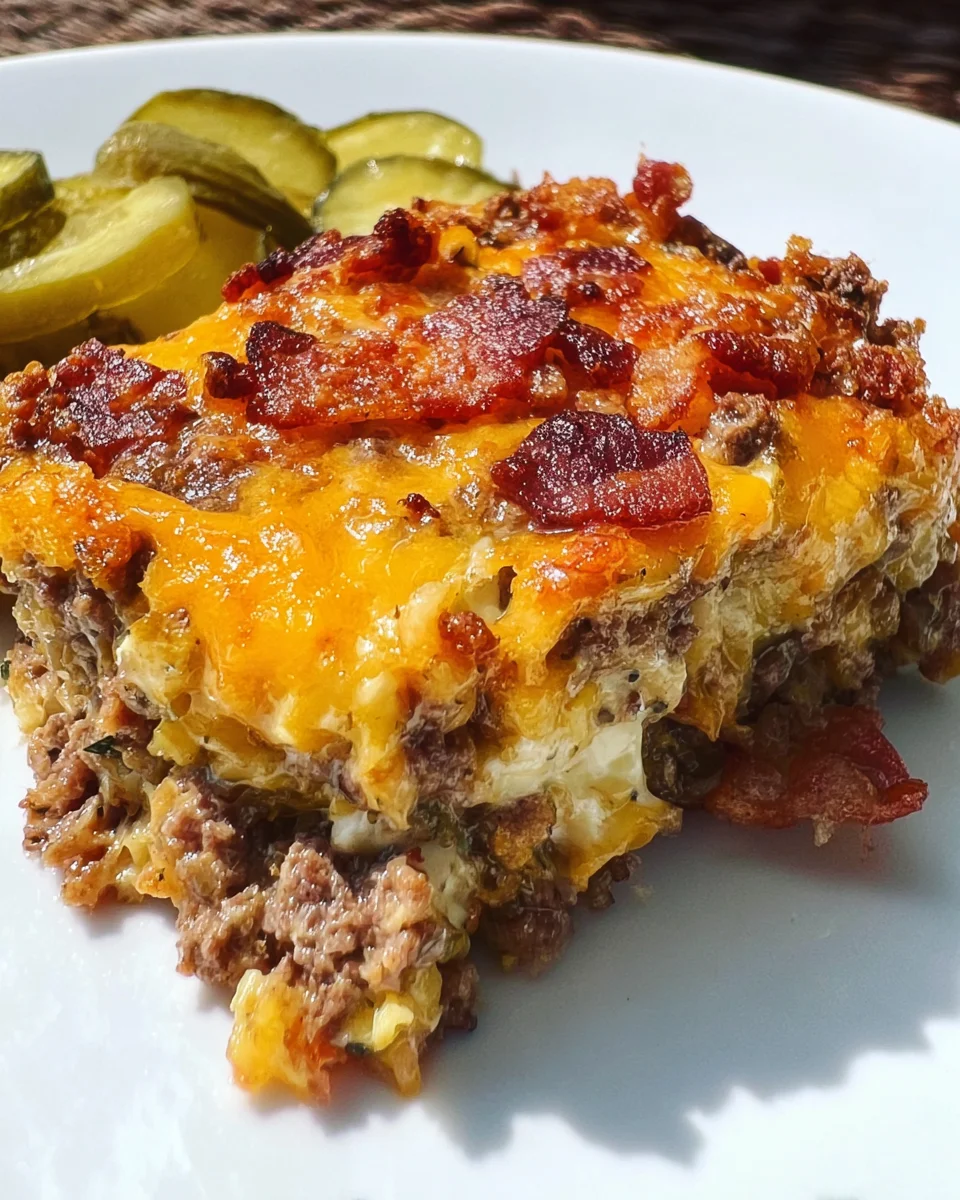 Low-Carb Bacon Cheeseburger Casserole 25 Low-Carb