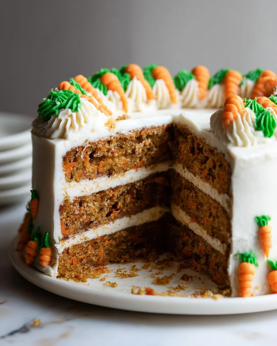 MOIST Vegan Carrot Cake Recipe with Cream Cheese Frosting 28 MOIST