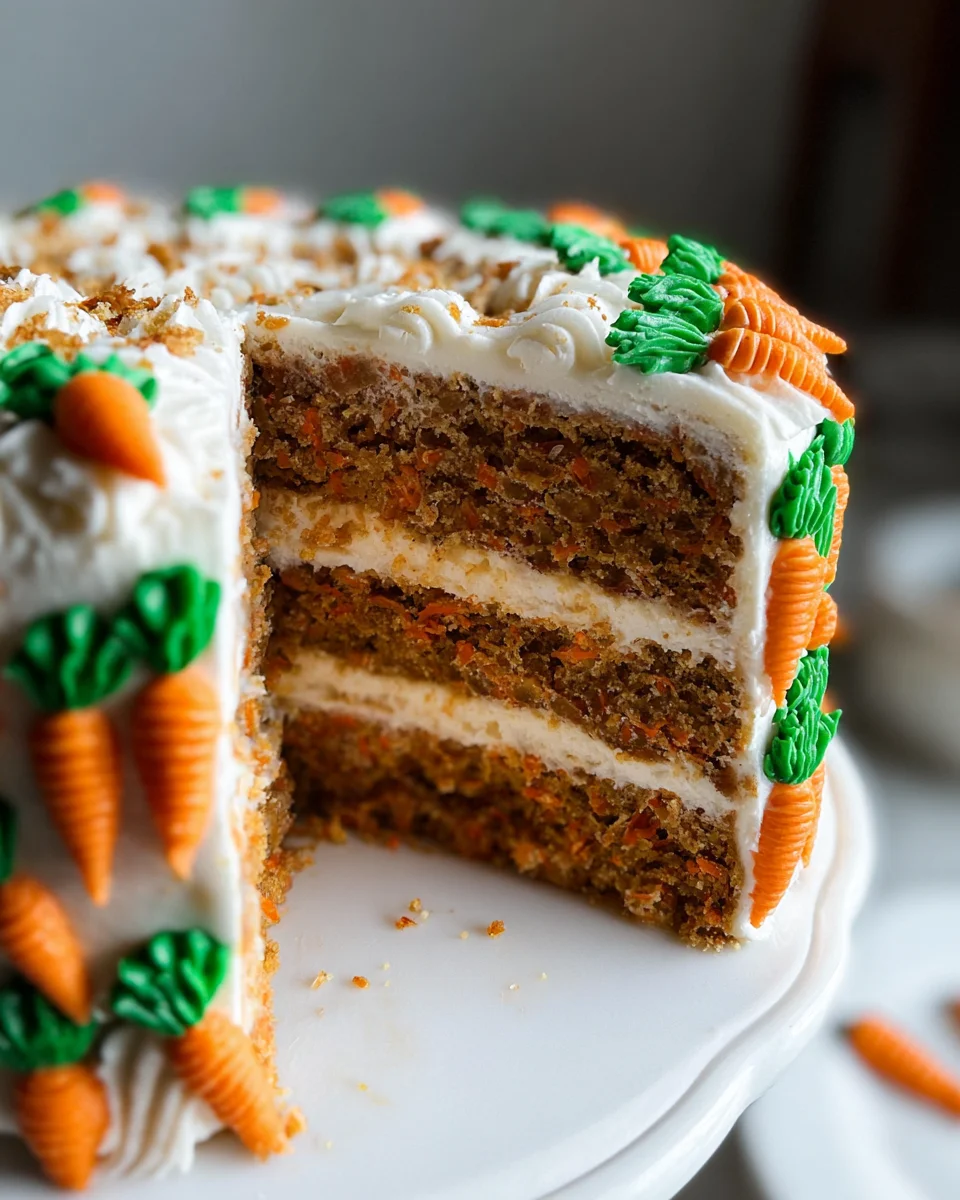 MOIST Vegan Carrot Cake Recipe with Cream Cheese Frosting 29 MOIST
