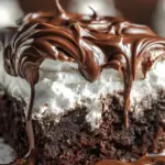 Marshmallow Chocolate Poke Cake 21 Marshmallow Chocolate Poke Cake