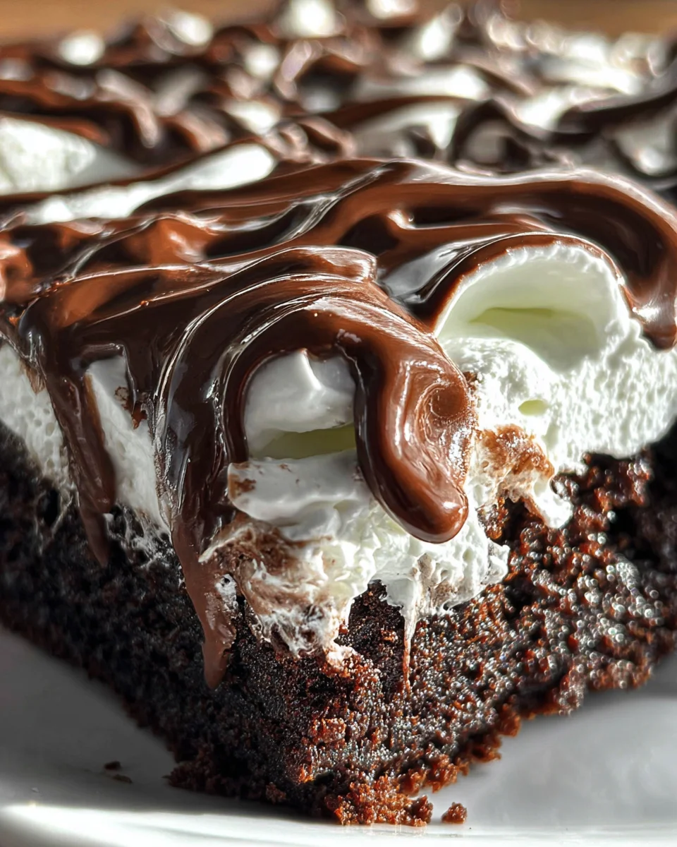 Marshmallow Chocolate Poke Cake 20 Marshmallow