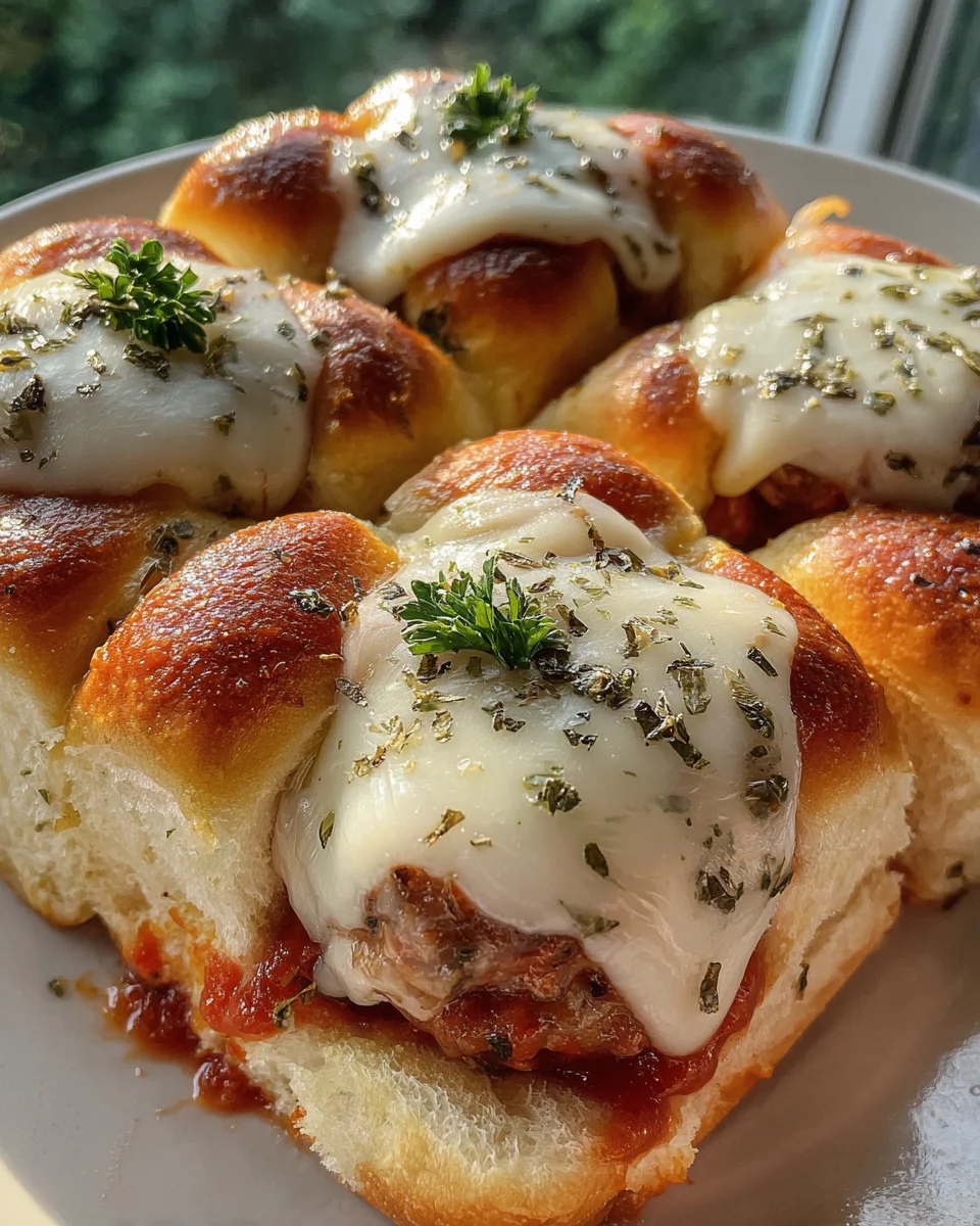 Meatball Parmesan Sliders